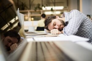 Tired older man