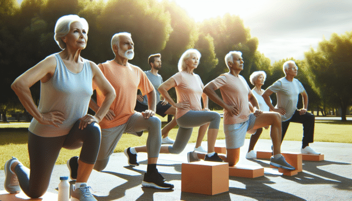 seniors lunges modifications